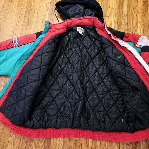 VTG Nascar 2000 Jacket Mens XL Color Block Hooded Casey Atwood 27 Chase Rare - Picture 4 of 13